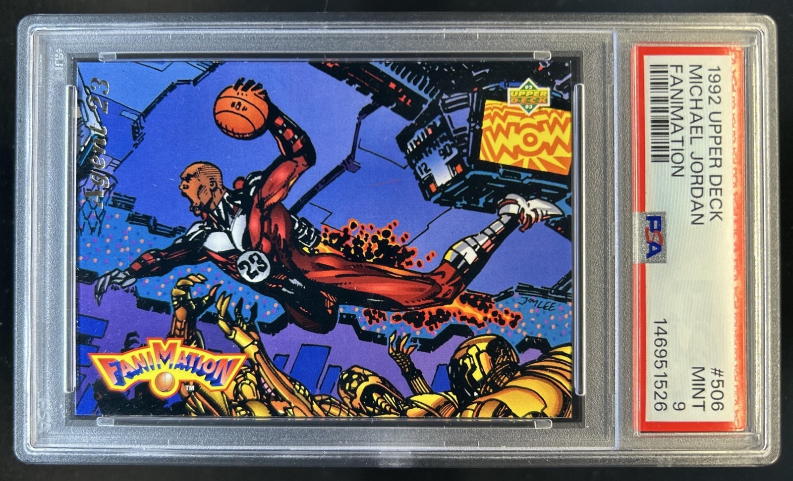 1992-93 Upper Deck Michael Jordan Fanimation #506 Bulls PSA 9