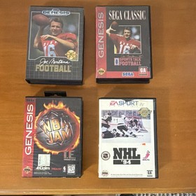 SEGA Genesis Game Lot w/ Manuals - Sonic, Aladdin, Mortal Kombat, Madden
