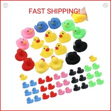 GADIEDIE50 Pack Multicolor Mini Rubber Ducky Float Ducks Baby Bath Toy, Great fo