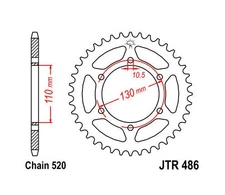JT Steel Rear Sprocket 520 47T #JTR486.47 Yamaha YZF-R1/YZF-R1 LE