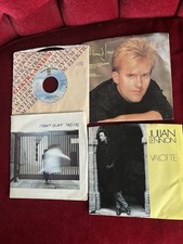 Lot Of 32 Vintage 45 RPM 7  Vinyl Record with Sleeves