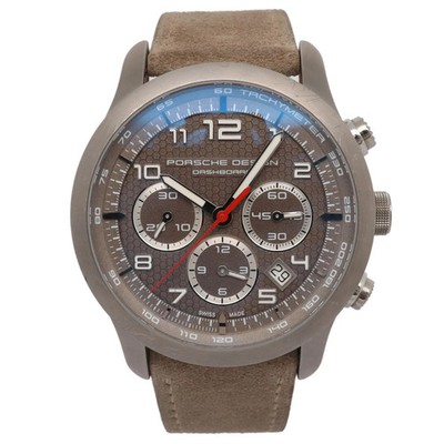 Porsche Design Dashboard Titanium Automatic Watch with Leather Strap  6612.11/3