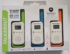Motorola Talkabout T110 Two-Way Radio White/Multi Color 3-Pack