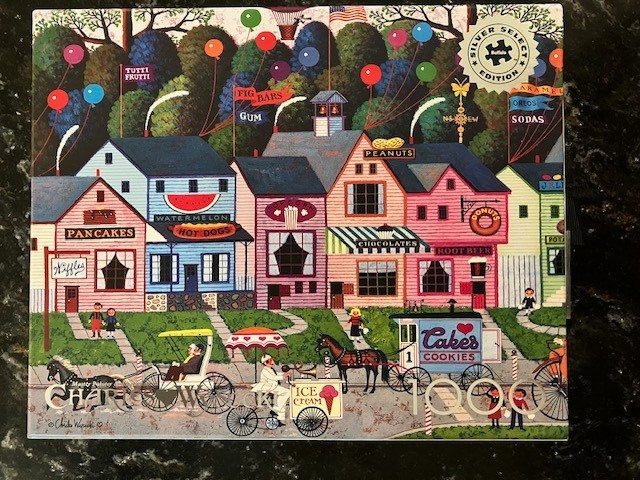 Buffalo Games Silver Select Edition Jigsaw Puzzle Confection Street 1000 Pieces