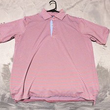 Fairway & Greene Mens Red/White Striped Short...