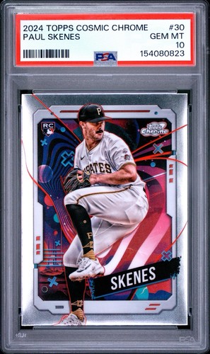 2024 Topps Cosmic Chrome Paul Skenes Rookie PSA 10