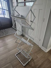 Foldable Magazine Display Rack 5 Layers Brochure Stand Catalog Literature Rack