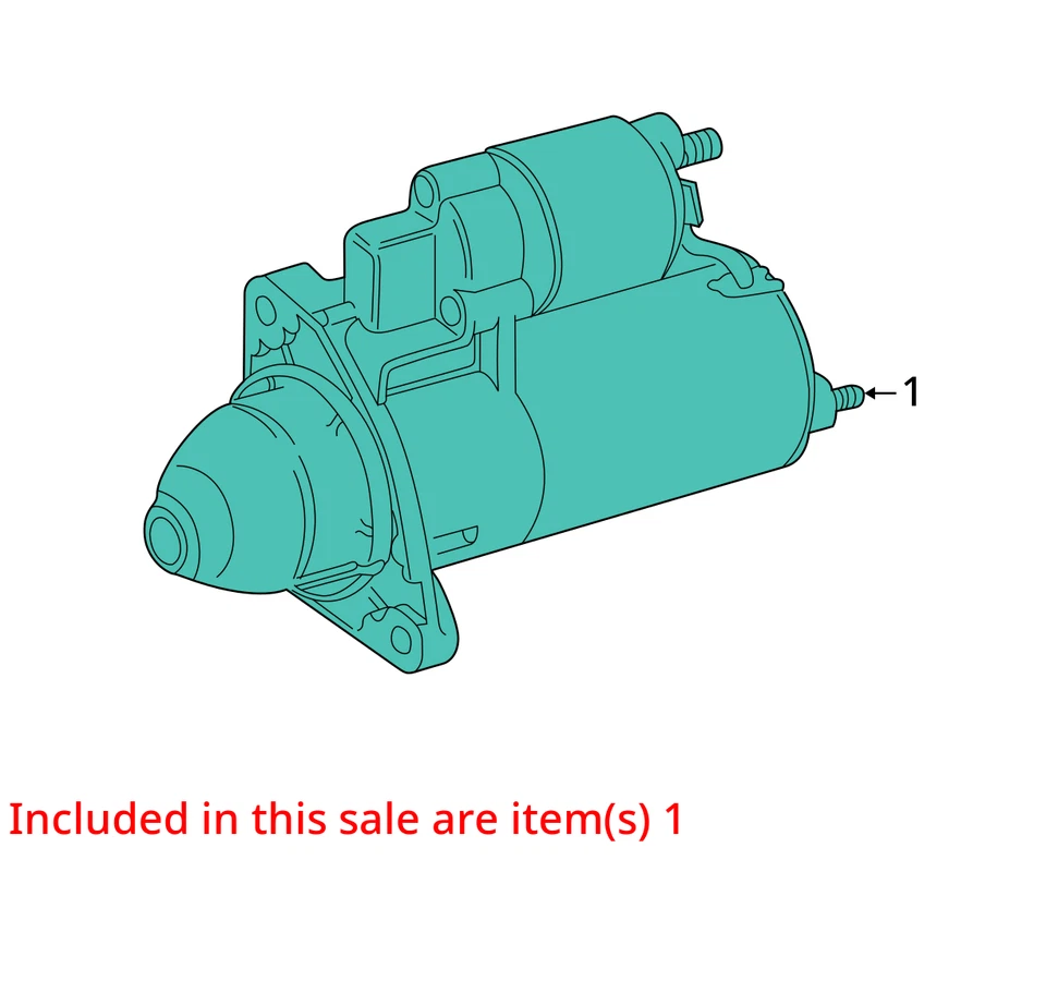 Starter Motor Without Turbo Fits 05-06 SAAB 9-2X 1566084 Foto 3 de 4