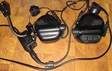 AIRSOFT EARMORE ELECTRONIC COMMUNICATION HEADSET, WITH MIC, HELMET MOUNTING