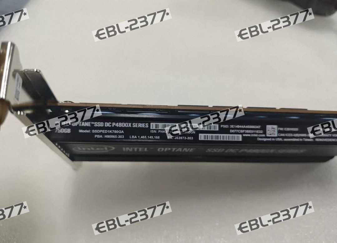 Intel P4800X 750GB SSD Optane DC PBW HHHL PCIe 3.0 x4 NVMe ...