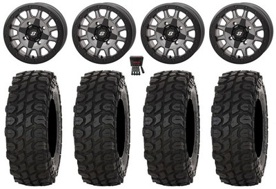 Sedona Adapt Bdlk 14'' Wheels GM +30mm 32'' XComp ATR Tires Can-Am Commander Mav