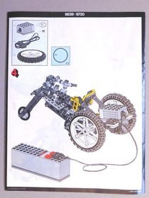 1991   Technic #8838 Motorcycle & 3 Wheel Bike Instruction Manual Slf5-1