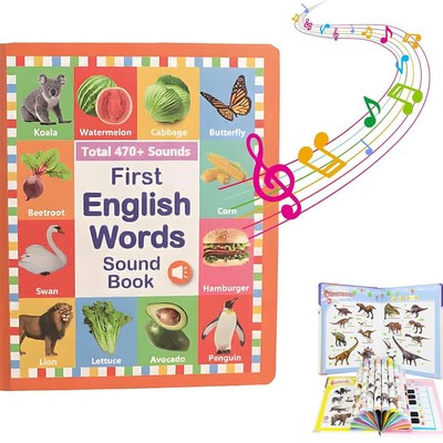 My First English Sound Toy   470 Words, 21 Themes, Fun Word Game,Press to Learn
