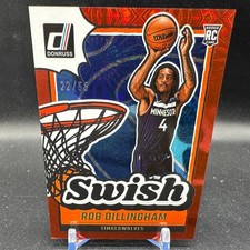 Rob Dillingham Rookie Red Fireworks /55 2024 Panini Donruss Swish RC #19