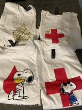 Peanuts American Red Cross Snoopy T-Shirts GOLDEN TICKET PRIZE COMPLETE SET OF 4