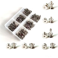 Easycargo 72pcs M2.5 Graphic Card Heatsink Screw Mounting Kit, M2.5, Silver