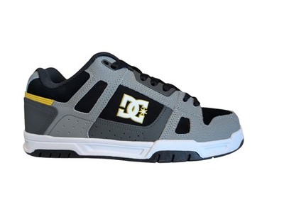 DC Shoes Stag Herren Sneaker Gr. 42,5 Grau Schwarz Gelb Neu mit Etikett