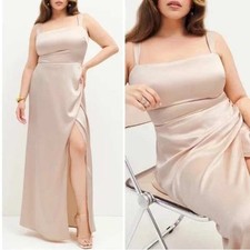 Reformation Isolene Satin Dress ES-Grand Maxi Formal Women's Size 18 NEW