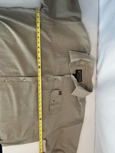 Sportsman’s Warehouse 2XL Short Sleeve Shirt Button-Up Hunting Padded Shoulder - Picture 12 of 15