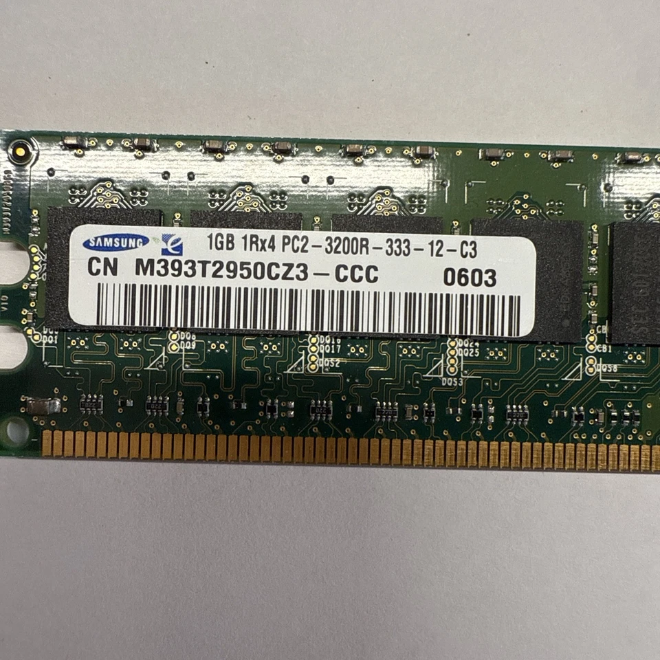 Samsung, 1GB Memory PC2-3200, P/N M393T2950CZ3-CCC (QTY: 1) - Image 2 of 4