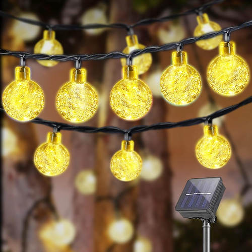 Luce Solare Per Esterni, 100 Cm, Luce Da Giardino A Forma Di Luna In Metallo A Led Con Sfera Di Cristallo Impermeabile Con Fata Dei Fiori E Picchetto Da Terra Classe Energetica A 86429696