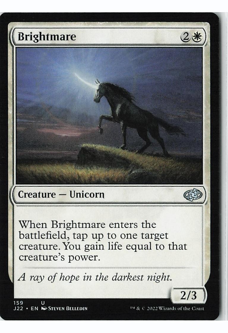 Brightmare 159 Uncommon Jumpstart 2022 Magic: The Gathering Lightly Played