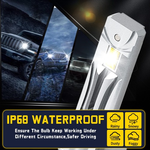 Combo de bombillas de haz alto/bajo de faros LED 6000K H7+H1 para BMW E70 X5 2005-2013 - Imagen 8 de 12