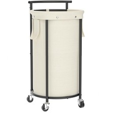 110L Laundry Hamper with Wheels,Rolling Laundry Basket with Removable Bag,Rou...