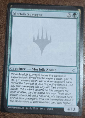 Merfolk Surveyor, Unknown Event Playtest MTG