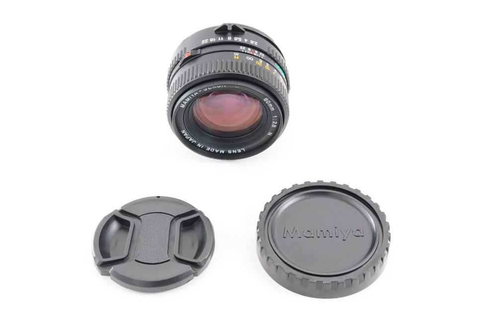 **Exc+5** Mamiya Sekor C 80 mm f/2.8 N + tappo per M645 1000S Super Pro TL da JPN - Immagine 3 di 4