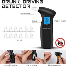 Alkoholtester Promilleteste Alkomat Alcohol Tester Polizeigenau+12Mundstücke DE