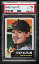 2018 Topps Living Set Online Exclusive /5639 Dereck Rodriguez PSA 10 GEM MT no9