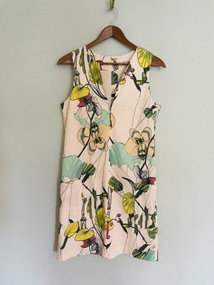 navy blue dress for baby girl H&M Conscious Collection Artsy Floral A-Line Sleeveless Short Dress. Size  6