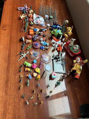 Random Assortment Mixed Lot of Small Toys And Action Figures Vintage To ...