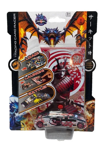 Circuit Samurai Trading Card Racer Car Load Launch Battle Sword Play Collect All