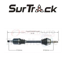 SurTrack CH-8042 CV Axle Shaft for Constant Velocity fi