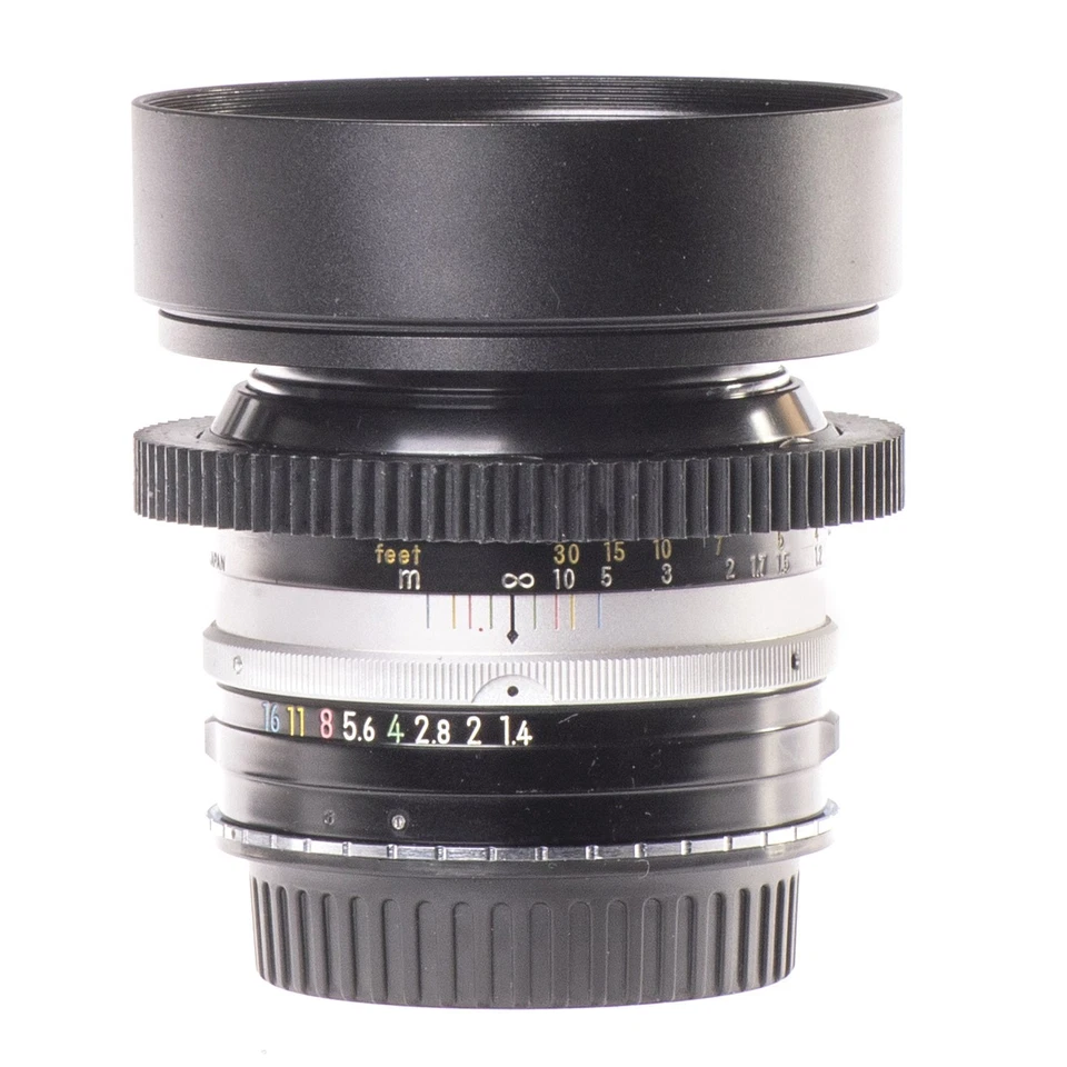 Lente Nikon Nikkor-S.C Auto 50 mm F1.4 Cine Mod con Bokeh Anamórfico ¡Para Canon EF! Foto 4 de 4