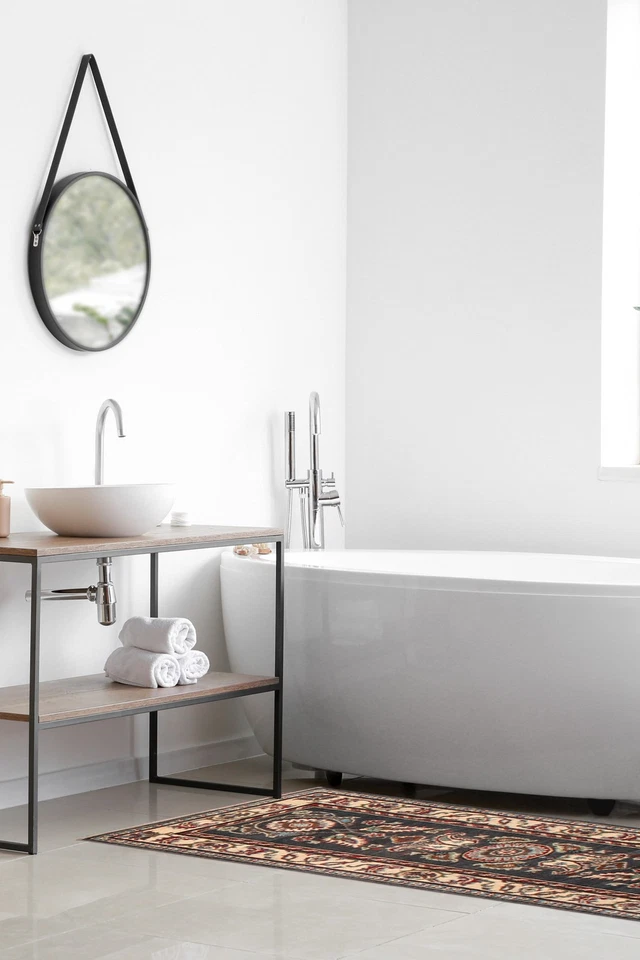 2'2" x 5'9" Hand Knotted Oriental Carpet Traditional Wool Area Rug - Image 2 of 4