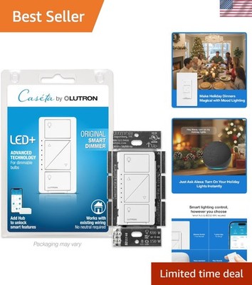 Upgrade Your Home with Caseta 150W Smart Dimmer Switch - Alexa Compatible