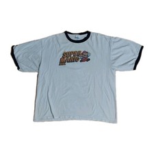 Vintage 2003 Super Mario Bros Ringer Graphic Men's XL T-Shirt
