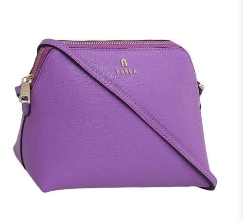 Furla Ares Camelia Mini Crossbody Satchel Bag Aura + Pearl New 