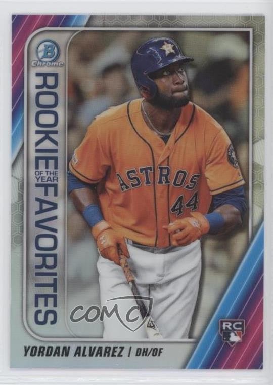 2020 Bowman Rookie of the Year Favorites Chrome Yordan Alvarez #ROYF-YA 00jz