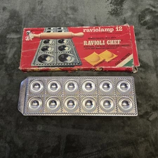Raviolamp Chef Ravioli Pasta Maker Made 12 Italy Square. No rolling pin. 