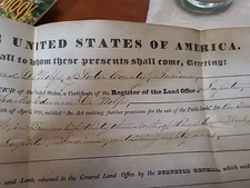 1841 Land Grant Indiana