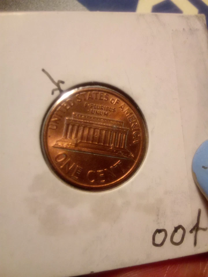 1992 Lincoln Memorial Cent  Double Die Obverse & Reverse Lincoln Has Mustache!!! - Image 3 of 4