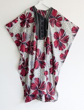 Kaftan Cotton Red Blue White Black Embroidered Floor Length Caftan Large