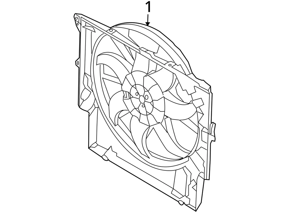 Radiator Fan Motor Fan Assembly 850 Watt Fits 12-16 BMW 328i 30763475 - Изображение 4 из 4