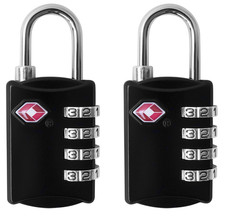 TSA Approved 4-Digit Combination Luggage Padlocks Travel Suitcase Gym Locker