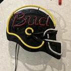 Vintage Bud Light Budweiser Football Helmet Neon Sign Advertising Needs Repair!