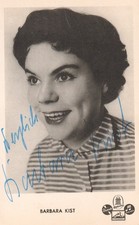 Autogrammkarte Barbara KIST 1955 « Liebeslust Herzeleid » Electrola